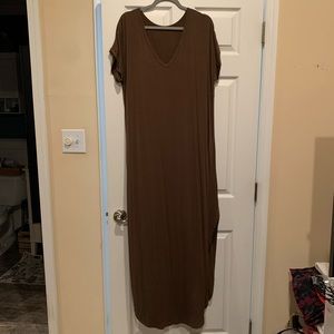 Olive Maxi Dress - size XL